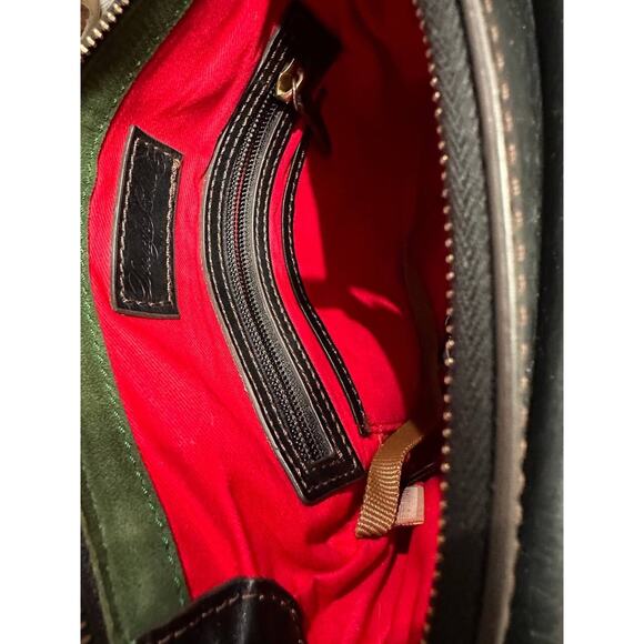 Dooney & Bourke Florentine Leather Binocular Crossbody Whipstitch bag B000545 - Picture 13 of 14